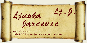 Ljupka Jarčević vizit kartica
